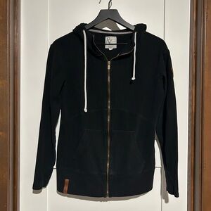 Ampersand Avenue Zip Up Hoodie Black Size Medium